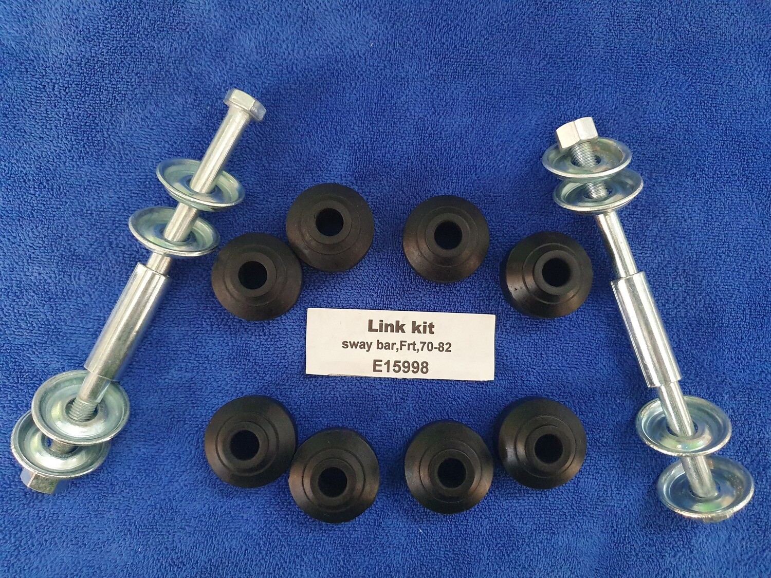 LINK KIT-SWAY BAR-FRONT-WB HEADMARK WITH CORRECT FONT-CORRECT WASHERS70-82 (#E15998) 2D2