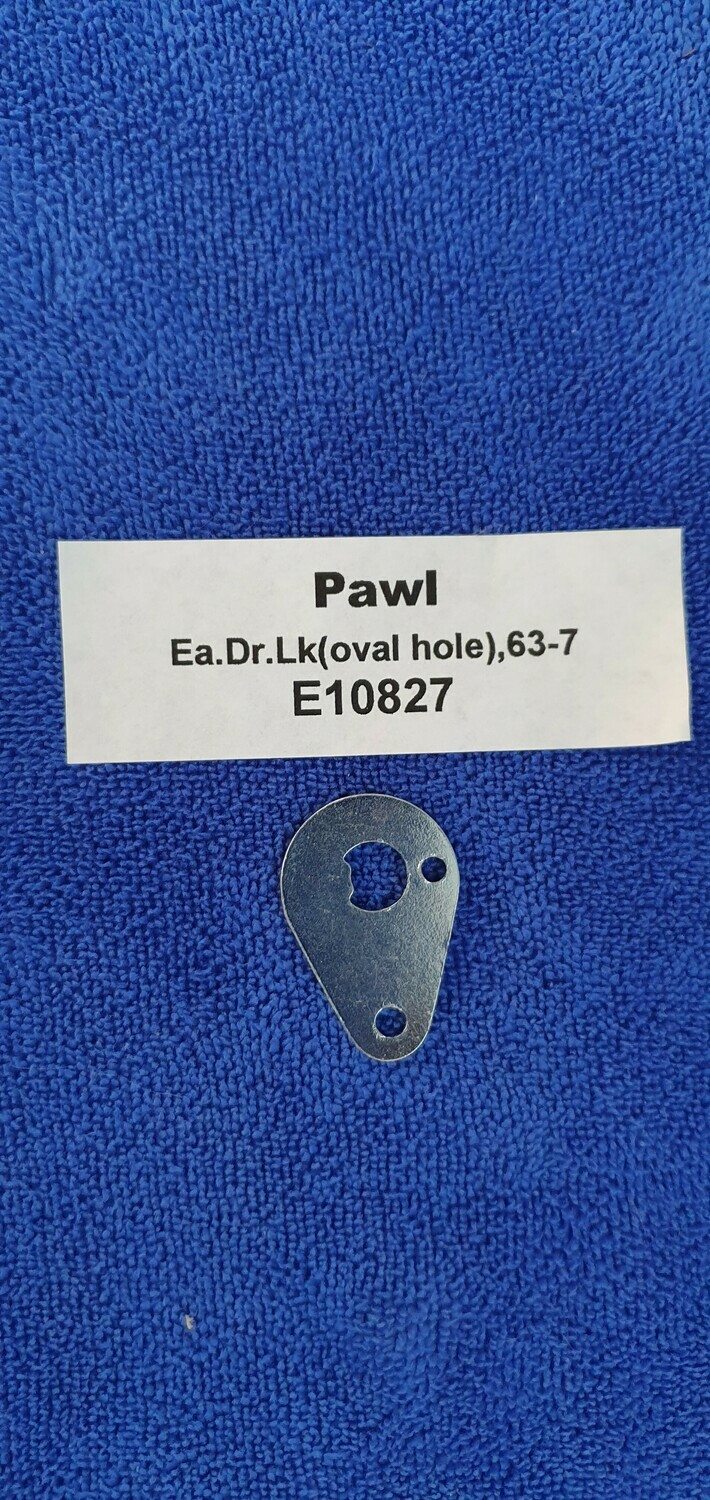 PAWL-DOOR LOCK-OVAL HOLE-EACH-63-67 (#E10827)