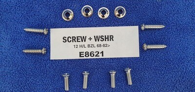 SCREW AND WASHER SET-HEADLAMP BEZEL-12 PIECES-68-82 (#E8621)