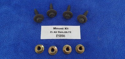 MOUNT KIT-FRONT AIR DAM-SPOILER-12 PIECES-68-72 (#E5896) 3C3 MOUNT KIT-FRONT AIR DAM-SPOILER-12 PIECES-68-72 (#E5896) 3C3