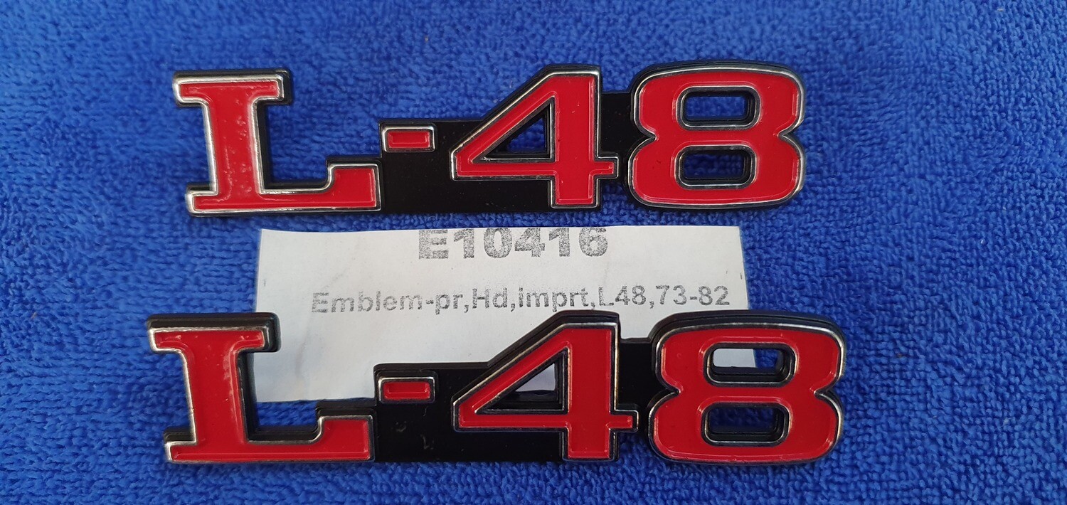 EMBLEM SET-HOOD-L-48-IMPORT-PAIR-73-82 (#E10416) EMBLEM SET-HOOD-L-48-IMPORT-PAIR-73-82 (#E10416)