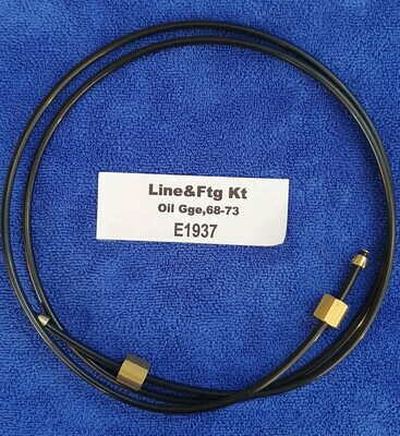 LINE AND FITTING KIT-OIL PRESSURE-SMALL BLOCK-BLACK NYLON-68-73 (#E1937) 1F2