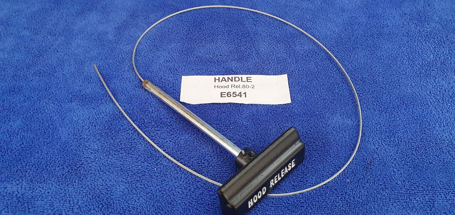 HANDLE-HOOD RELEASE-WITH WIRE-80-82 (#E6541) 3-2