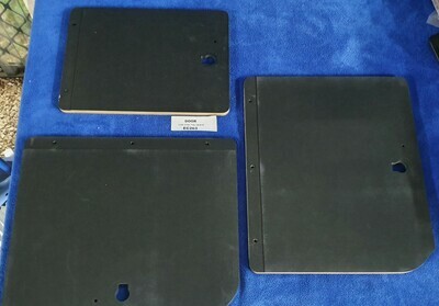 DOOR-REAR COMPARTMENT-FIBER BOARD-3 PIECES-68-72 (#EC263) 3D3