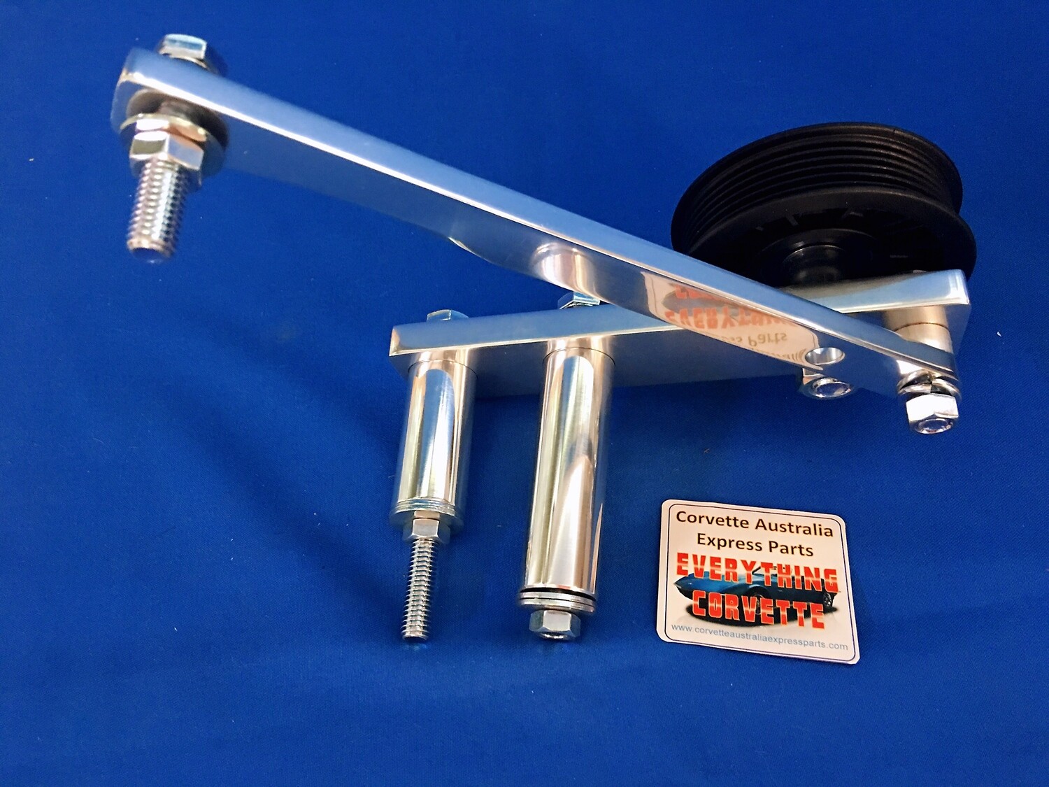 AIR PUMP DELETE PULLEY KIT-AIR PUMP ELIMINATOR-POLISHED ALUMINUM-85-91 (#E23008)