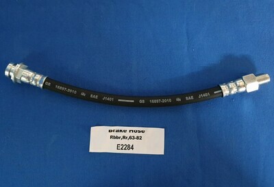 HOSE-BRAKE-RUBBER-REAR-EACH-63-82 (#E2284) 3B3