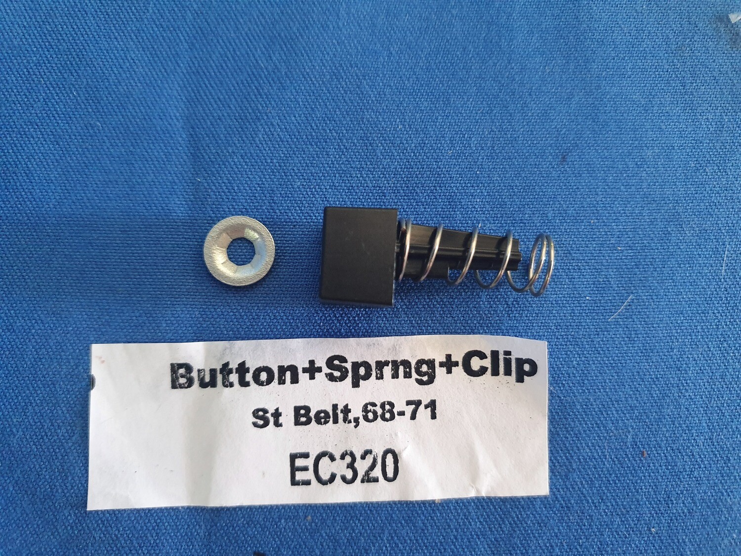 BUTTON,SPRING,CLIP-SEAT BELT-ASSEMBLY-68-71 (#EC320)