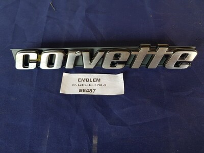 EMBLEM-REAR LETTER UNIT-76L-79 (#E6487)