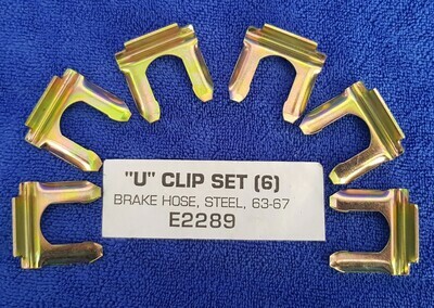 CLIP-U-BRAKE HOSE-6 PIECES-53-96 (#E2289) 3B3