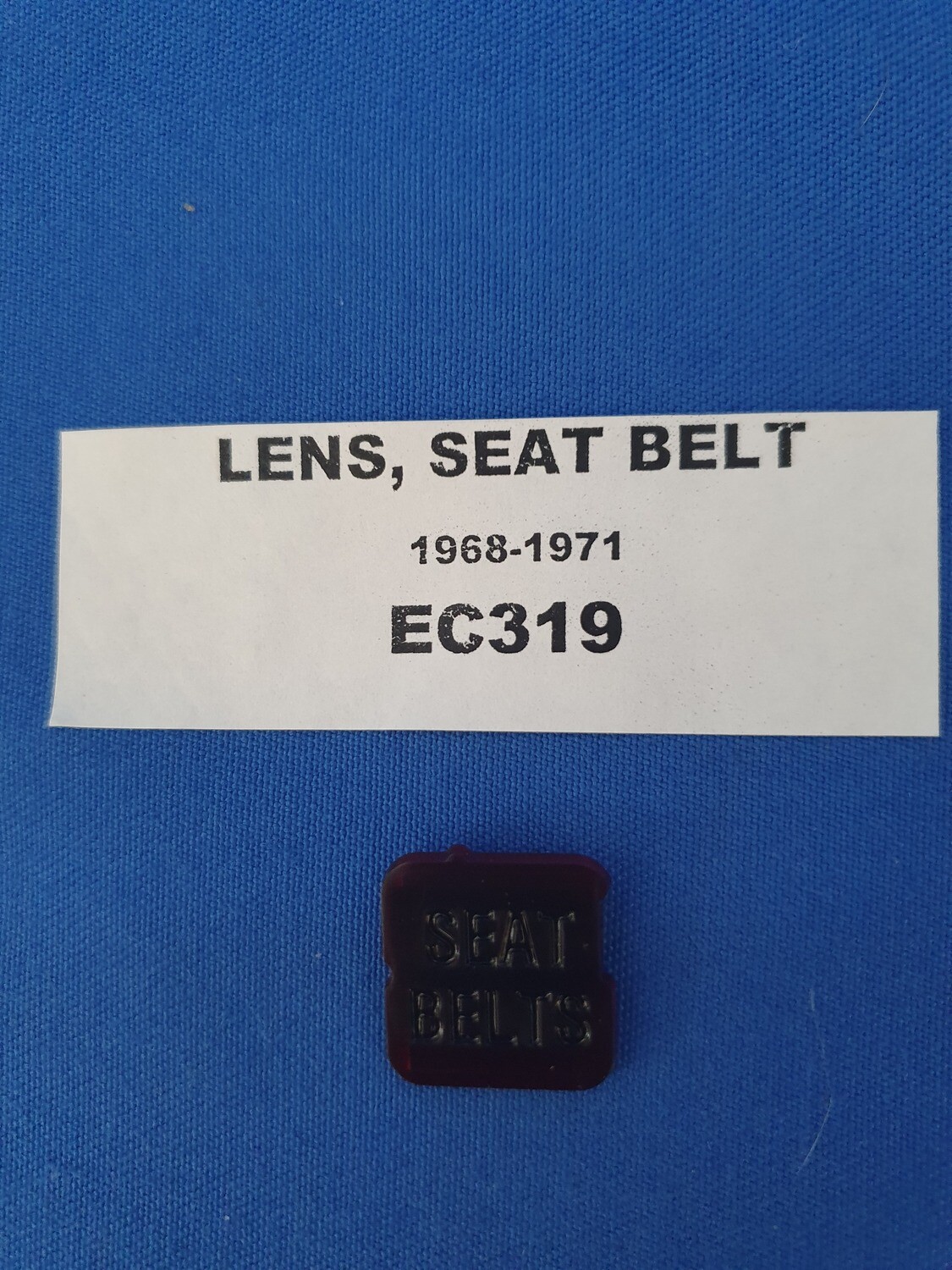 LENS-FASTEN SEAT BELTS-WARNING-68-71 (#EC319)