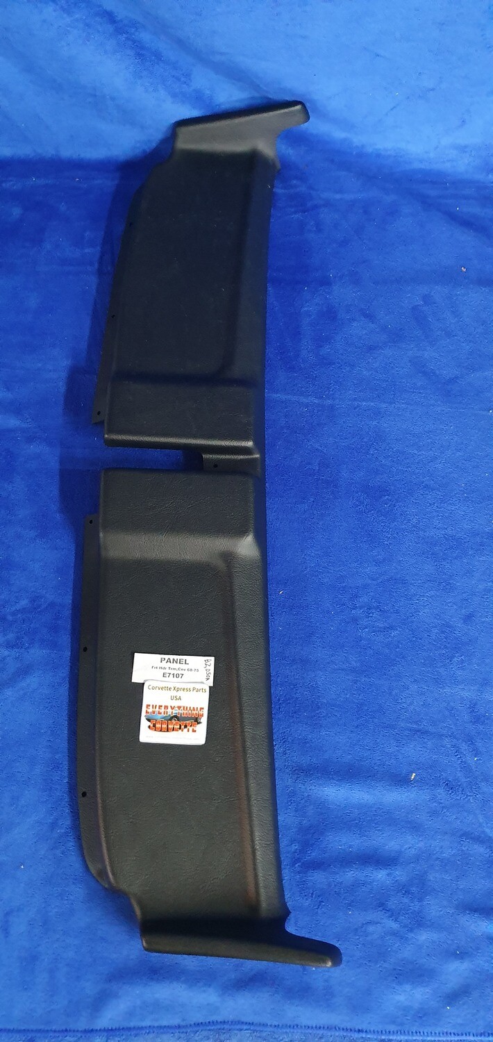 PANEL-CONVERTIBLE FRONT HEADER TRIM-68-75 (#E7107)