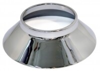 CONE-ALUMINUM KNOCK OFF WHEEL-W-BEAD AT TOP OF CONE-POLISHED STAINLESS STEEL-USA-EA-63-65 (#E3329)