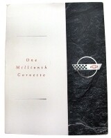 BROCHURE-ONE MILLIONTH CORVETTE PRESS RELEASE-ORIGINAL N.O.S-1992 (#E10687)