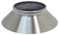 CONE-ALUMINUM KNOCK OFF WHEEL-STAINLESS STEEL-BRUSHED FINISH-USA-EACH-66 (#E3328)