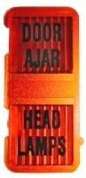 LENS-DOOR AJAR-HEADLAMP-TELL-TALE-69-71 (#E3754)