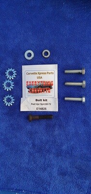 BOLT KIT-RADIATOR SUPPORT UPPER OUTER BRACKET-68-72 (#E14825)