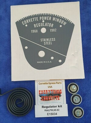 REGULATOR REBUILD KIT-WITH POWER WINDOW-68-82 (#E15034)