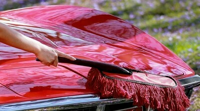 "NEW" CORVETTE CAR DUSTER SOFT COTTON & STORAGE BAG