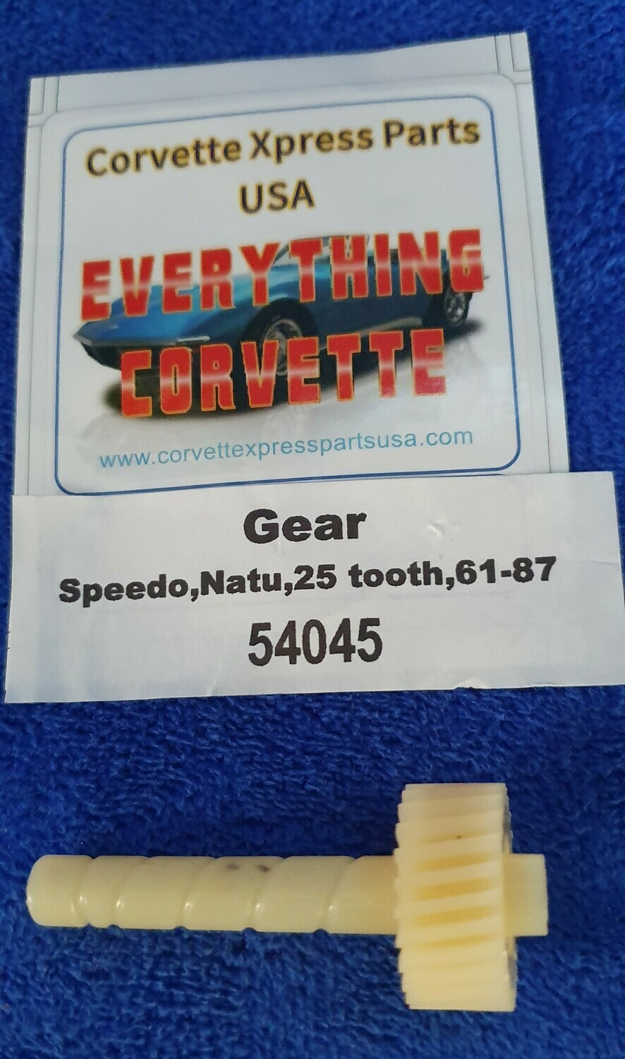 GEAR-SPEEDOMETER DRIVE-NATURAL-25 TOOTH-4.56 REAR-61-81 (#54045)