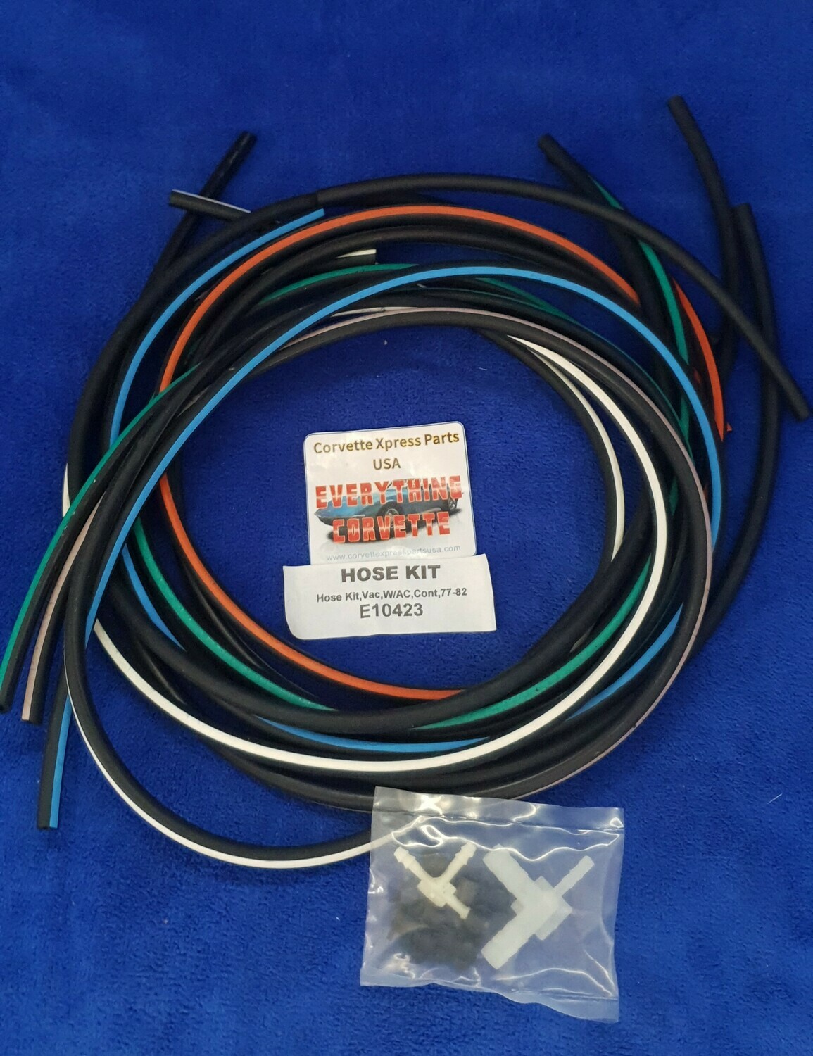 HOSE KIT-VACUUM-HEAT AND AIR CONTROL WITH AIR CONDITIONING-77-82 (#E10423)