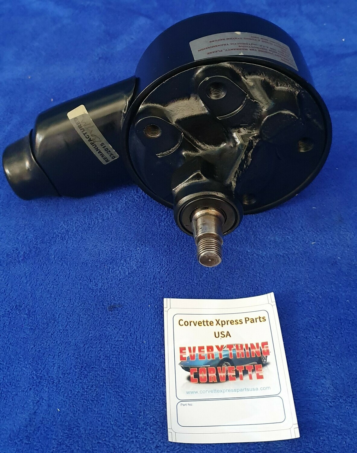 PUMP-POWER STEERING-REBUILT-63-74 (#E11351) 2B1