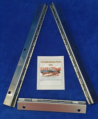 HINGE-REAR COMPARTMENT DOOR-STAINLESS STEEL-3 PIECES-68-79E (#EC326)  3D2