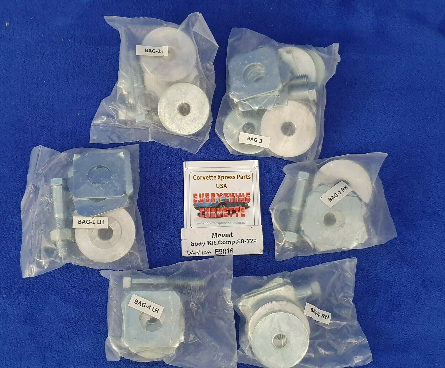 BODY MOUNT-COMPLETE KIT-ALL-68-72 (#E9016)