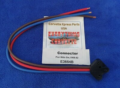 CONNECTOR-POWER WINDOW SWITCH REPAIR-WITH PIGTAIL EACH-68-82 (#E3654B) 5A3