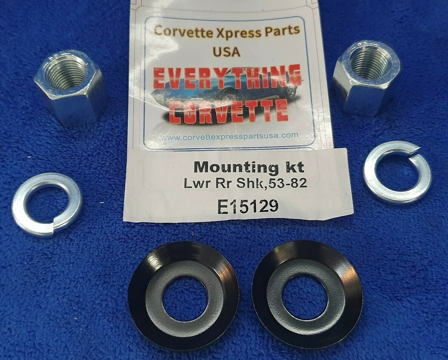 MOUNTING KIT-SHOCK ABSORBER-REAR LOWER-6 PIECE-53-82 (#E15129)  5D4