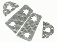 PLATE SET-DOOR STRIKER-STAINLESS STEEL-4 PIECES-56-62 (#E12692)