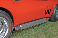 EXHAUST SYSTEM-SIDE-304 STAINLESS STEEL PIPES-2.5 INCH-BIG BLOCK-427-FACTORY COVERS-68-69 (#E3748)