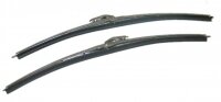 BLADES-WINDSHIELD WIPER-BRIGHT FINISH-STAINLESS STEEL-PAIR-63-67 (#E13237)