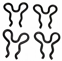CLIP SET-EMERGENCY BRAKE CABLE-4 PIECES-65-82 (#E9157) CLIP SET-EMERGENCY BRAKE CABLE-4 PIECES-65-82 (#E9157)