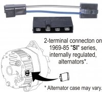 HARNESS-ALTERNATOR CONVERSION-63-68 (#E13993) HARNESS-ALTERNATOR CONVERSION-63-68 (#E13993)