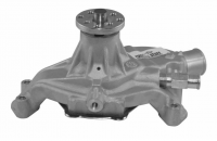 PUMP-WATER-NEW-AS CAST-ALUM. HOUSING-ECONOMY-SHORT-SMALL BLOCK-55-70 (#E21124) 7B3 PUMP-WATER-NEW-AS CAST-ALUM. HOUSING-ECONOMY-SHORT-SMALL BLOCK-55-70 (#E21124) 7B3