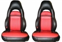 COVER-SEAT-100% LEATHER-SPORT-TWO TONE-97-04 (#EC06)