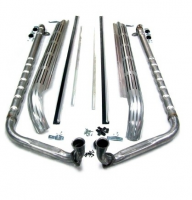 EXHAUST SYSTEM-SIDE-ALUMINIZED-2.5 INCH-SMALL BLOCK-327-65-67 (#E3728) EXHAUST SYSTEM-SIDE-ALUMINIZED-2.5 INCH-SMALL BLOCK-327-65-67 (#E3728)