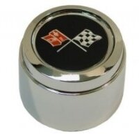 CAP-CENTER-ALUMINUM WHEEL-WITH EMBLEM-REPLACEMENT-PLASTIC-PACE CAR-EACH-78 (#E22740) IAA3