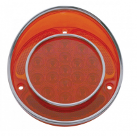 LENS-TAIL LIGHT-LED-RED-WITH STAINLESS STEEL RIM-EACH-68-73 (#E19575) 4B1 LENS-TAIL LIGHT-LED-RED-WITH STAINLESS STEEL RIM-EACH-68-73 (#E19575) 4B1