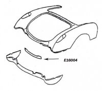 BONDING STRIP-REAR-58-60 (#E16004)