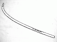 MOLDING-T TOP FRONT-BLACK-RIGHT-79-82 (#E12180) MOLDING-T TOP FRONT-BLACK-RIGHT-79-82 (#E12180)