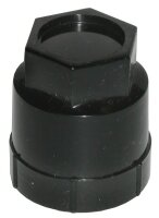 CAP-WHEEL-LUG NUT COVER-BLACK-EACH-85-96 (#E6119)
