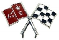 EMBLEM-FRONT-CROSS FLAGS-IMPORT-66 (#E5900) EMBLEM-FRONT-CROSS FLAGS-IMPORT-66 (#E5900)