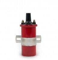 COIL-IGNITION-OIL FILLED CANISTER STYLE-45,000 VOLT OUTPUT-RED-53-82 (#E23714) COIL-IGNITION-OIL FILLED CANISTER STYLE-45,000 VOLT OUTPUT-RED-53-82 (#E23714)