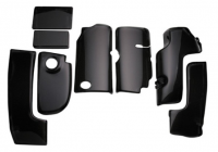 COVER SET-ENGINE COMPARTMENT-CARBON FIBER-RK SPORT-8 PIECES-99-04 (#E20557)