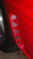 VENT GRILLE-SIDE FENDER-PERFORATED-STAINLESS STEEL-PAIR-95-96 (#E21416)