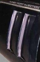 VENT GRILLE-SIDE FENDER-PERFORATED-STAINLESS STEEL-4 PIECES-84-90 (#E21414)