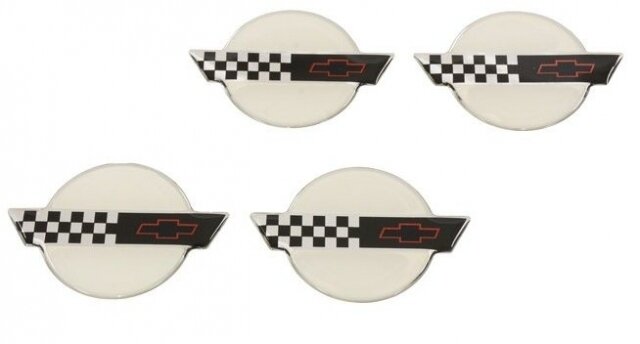EMBLEM SET-WHEEL-CENTER CAP-3D DOMED-SET OF 4-91-96 (#E12541)