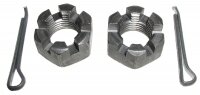 NUT-REAR SPRING END-WITH COTTER PIN-2 EACH-63-82 (#E9960) NUT-REAR SPRING END-WITH COTTER PIN-2 EACH-63-82 (#E9960)
