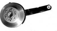 ARM-REAR TRAILING-COMPLETE WITH ROTOR-WITH 1/4 INCH FLANGE-AUTOMATIC-LEFT-80-81 (#E7679L)